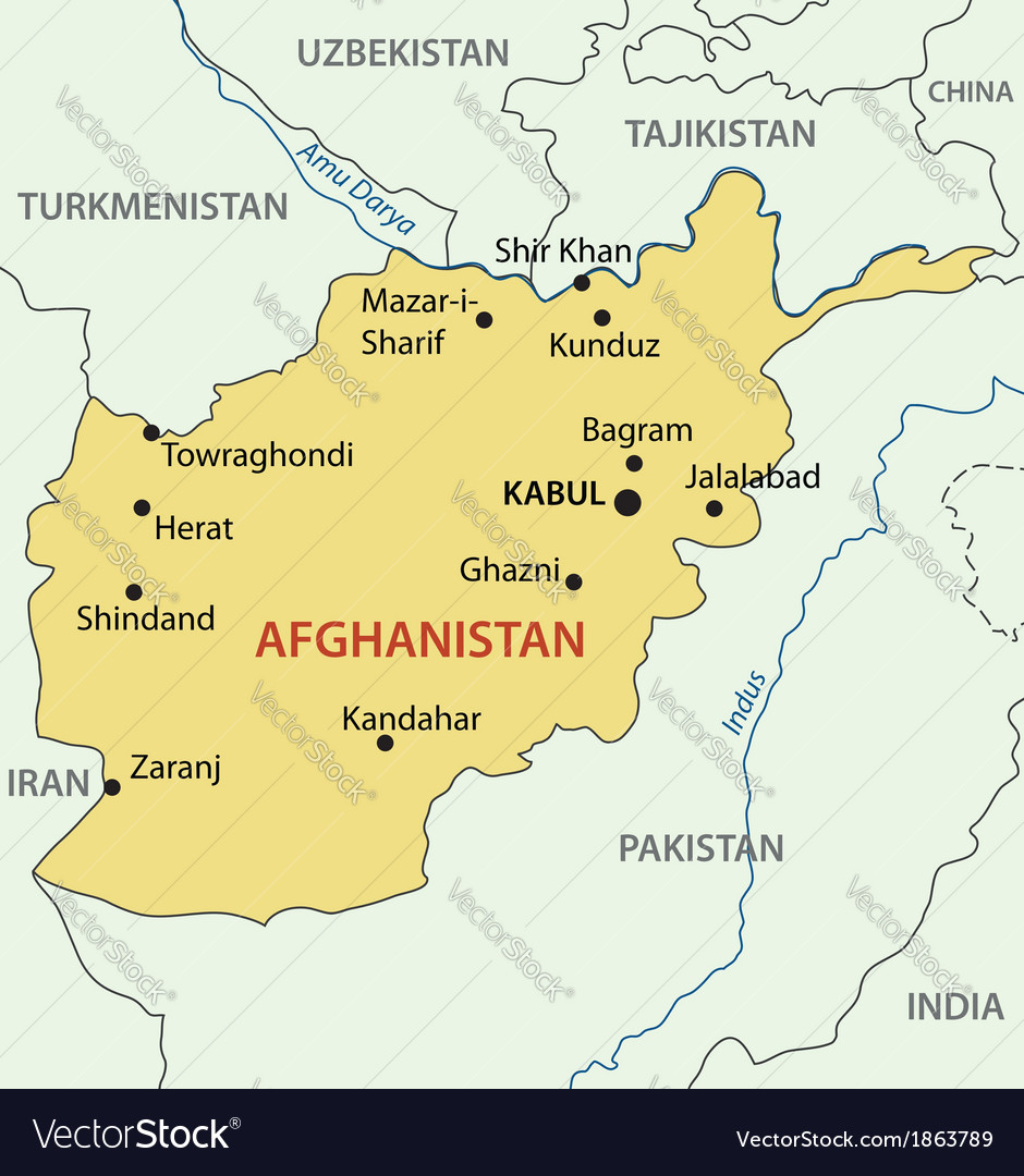 Islamic republic of afghanistan - map