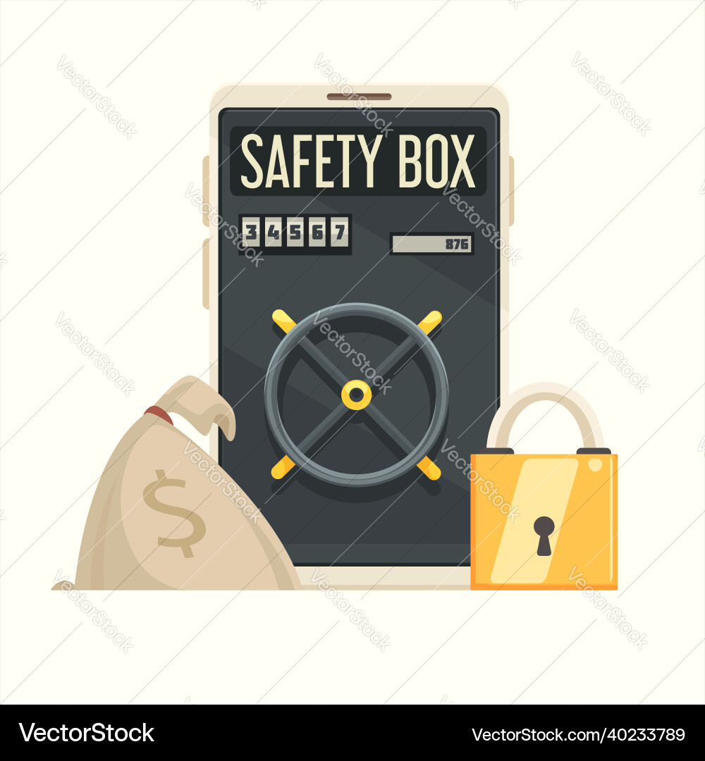 Mobile banking flat design Royalty Free Vector Image