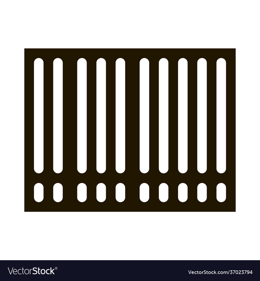 Barcode bar code icon glyph