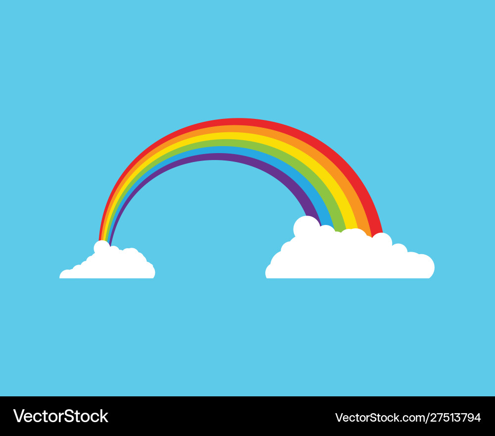 Rainbow icon template Royalty Free Vector Image