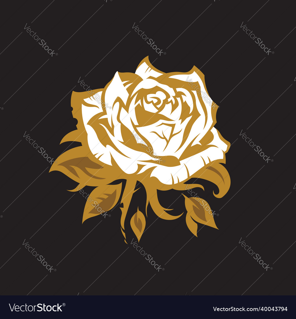 Rose bud image Royalty Free Vector Image - VectorStock