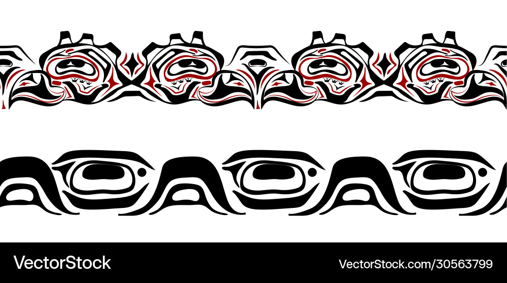 Abstract background native north american set Vector Image