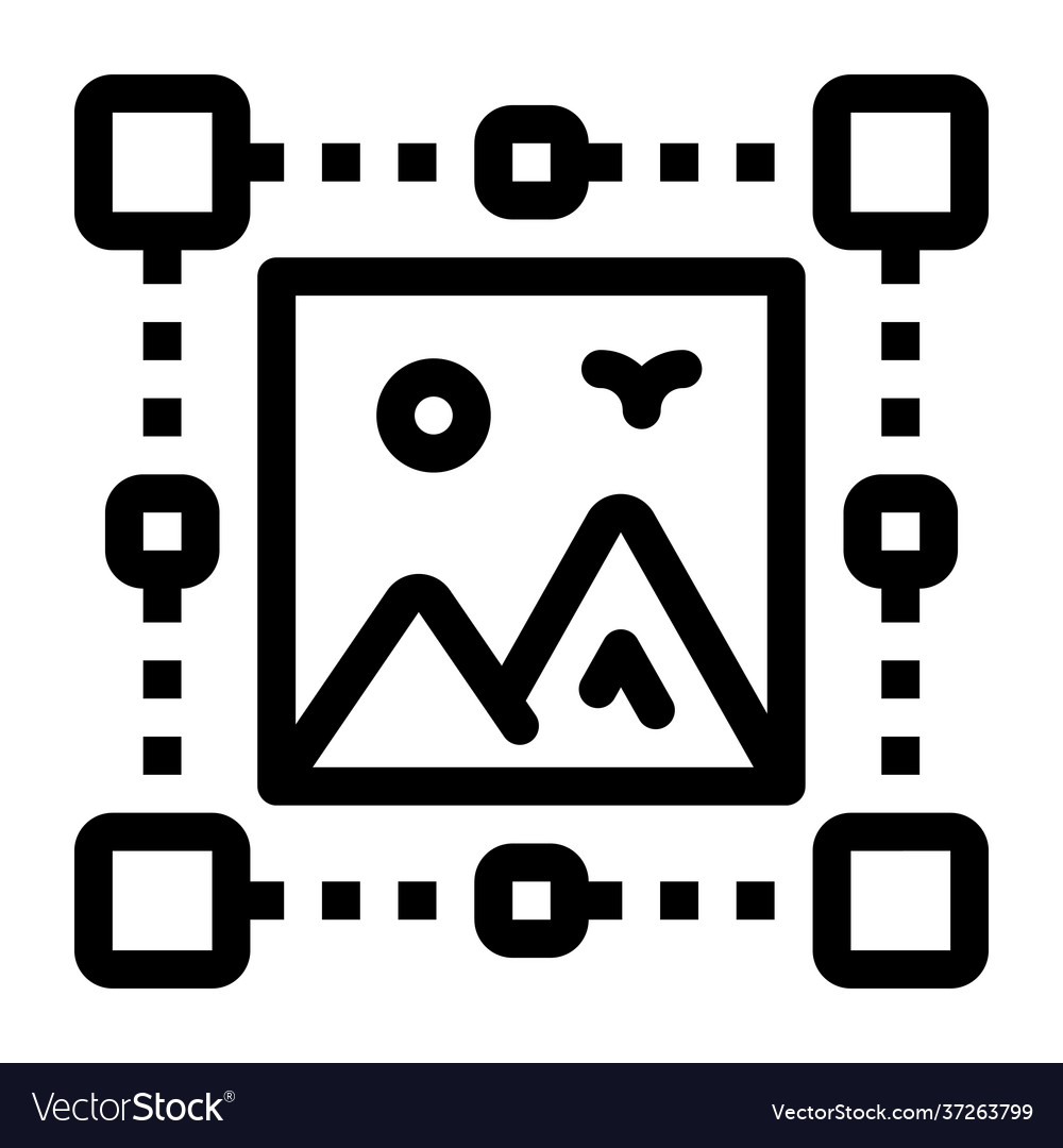 Image crop Royalty Free Vector Image - VectorStock