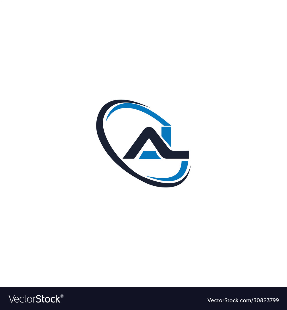 Initial letter al or la logo design template Vector Image