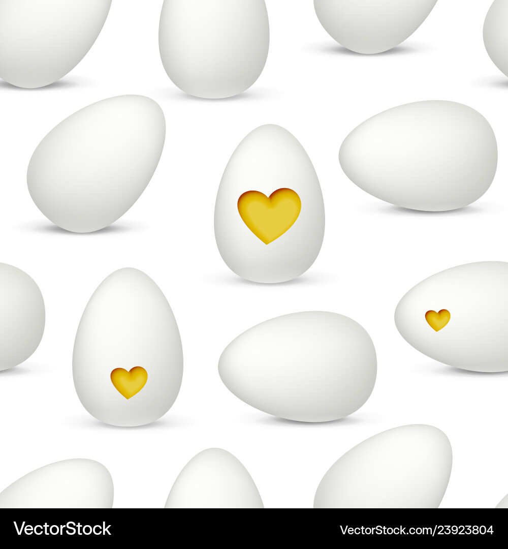 Easter eggs seamless pattern Royalty Free Vector Image