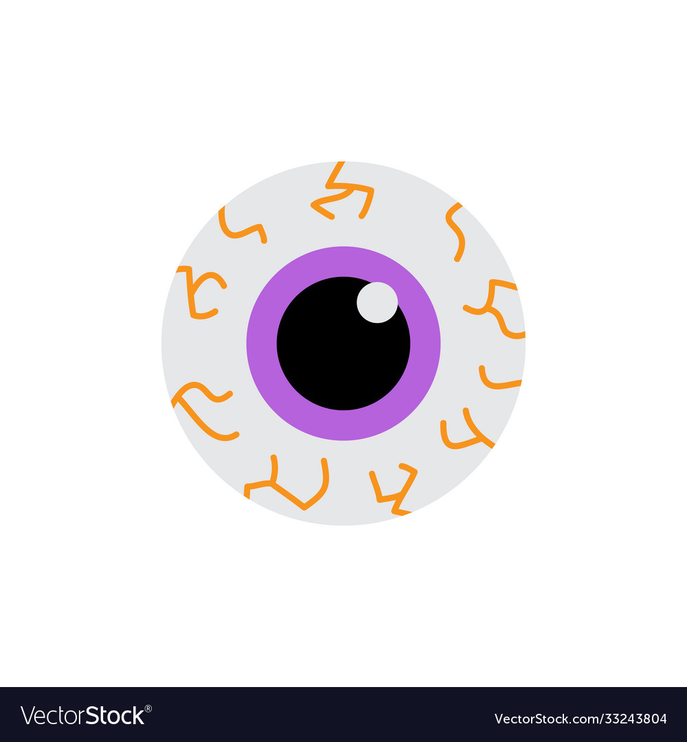 Eyeball round icon