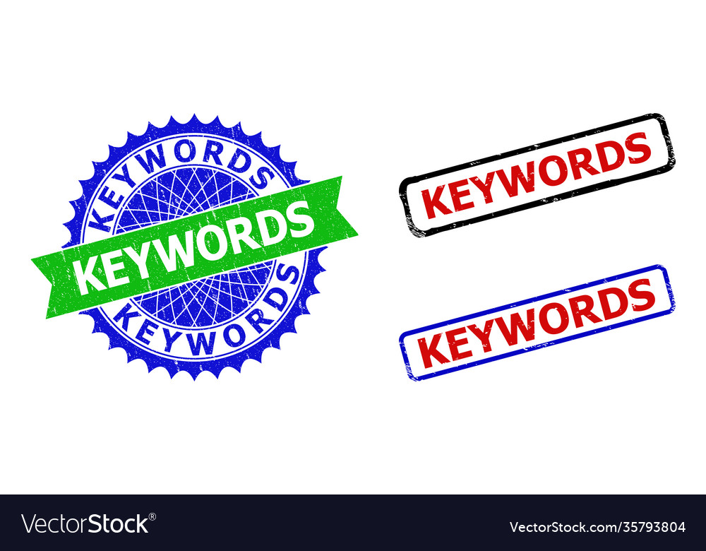 Keywords rosette and rectangle bicolor seals