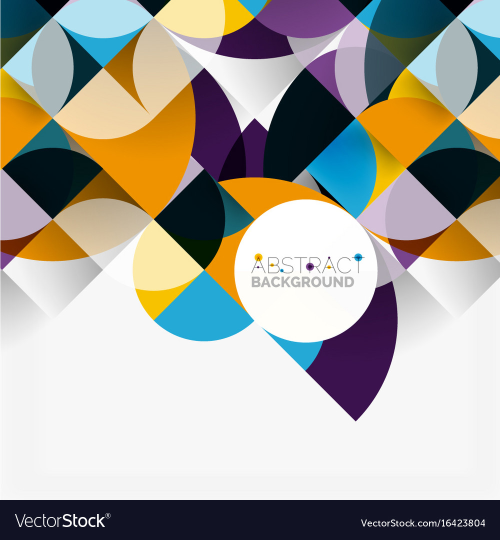 Modern geometrical abstract background circles Vector Image