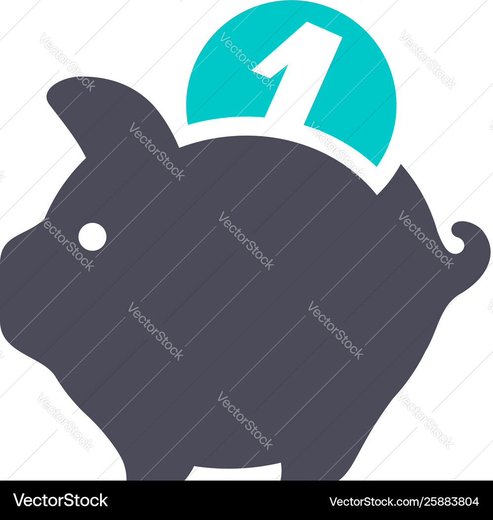 New gray turquoise icon on a white background Vector Image