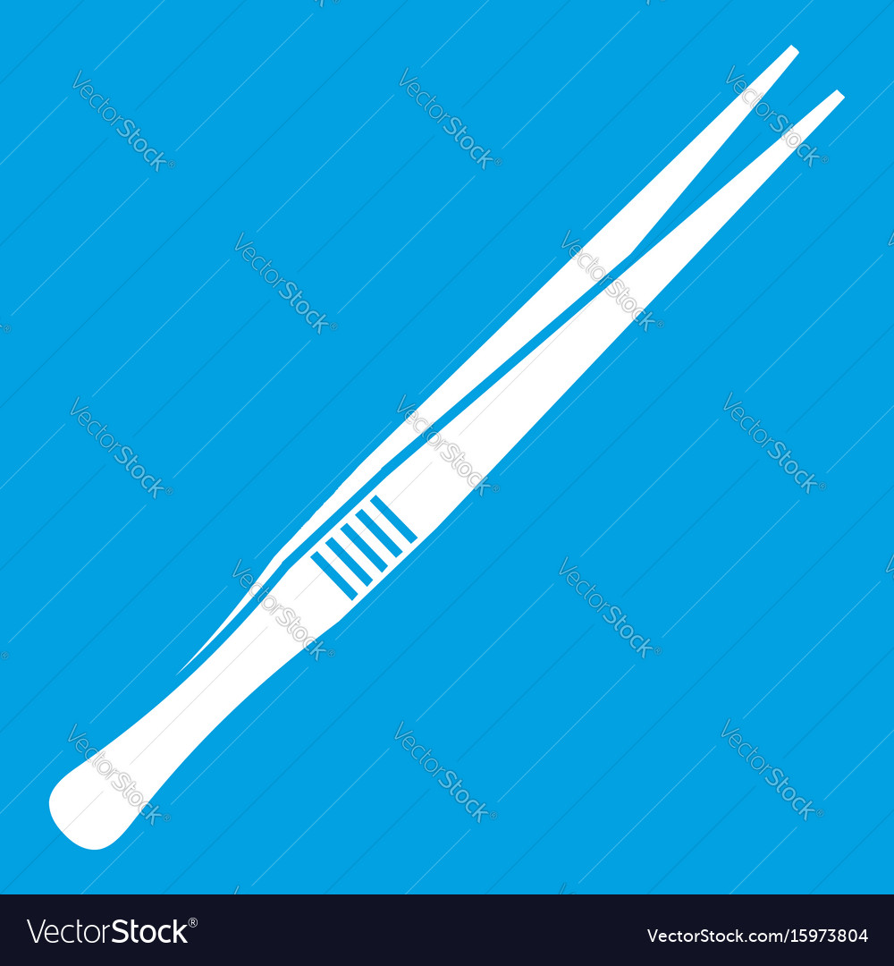 Tweezers icon white