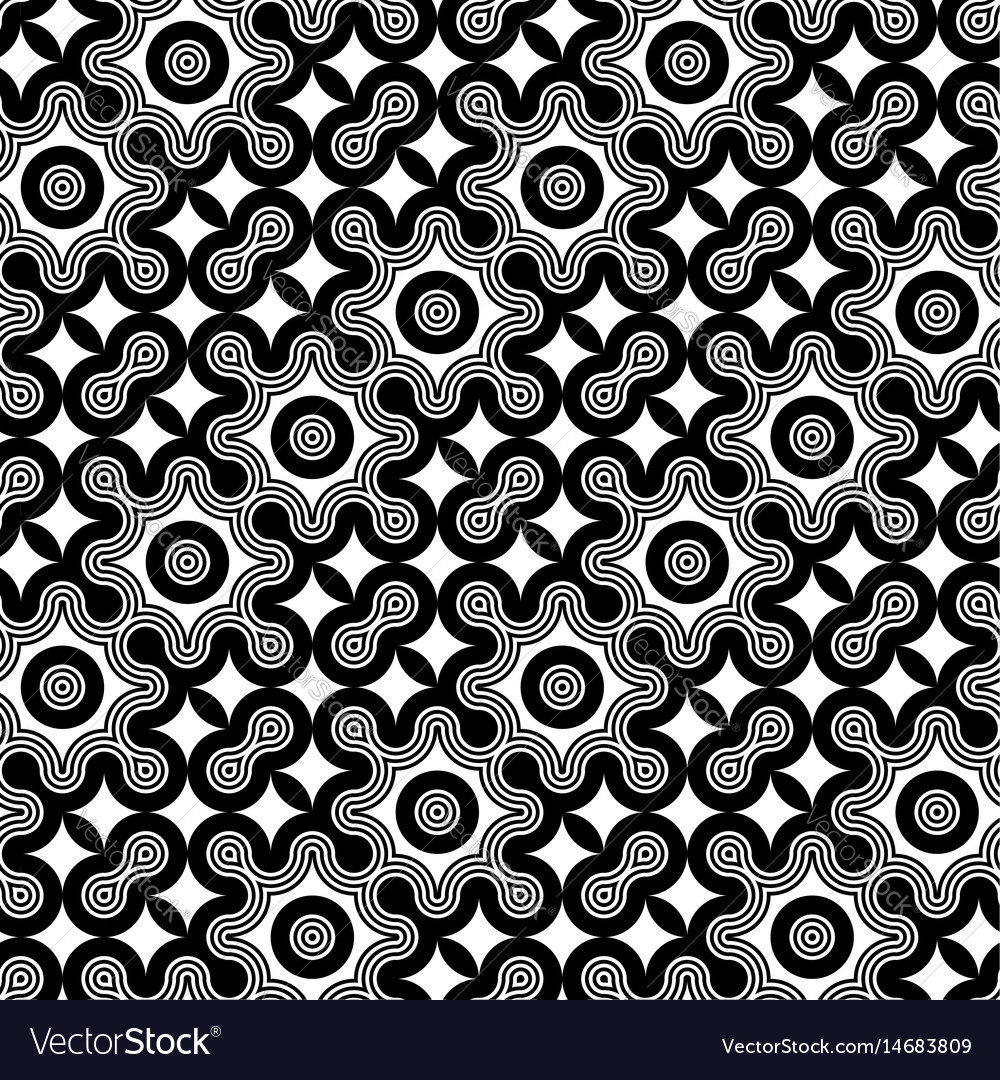 Design seamless monochrome decorative pattern Vector Image