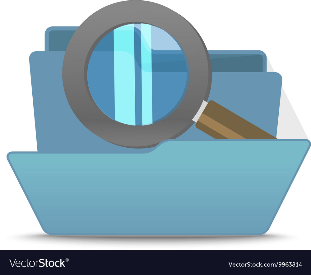 Computer interface folder open isola Royalty Free Vector