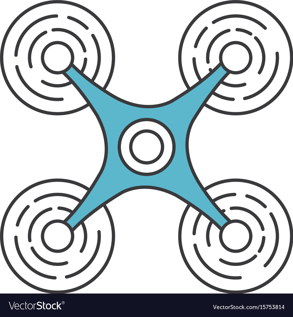 Drone flying technology icon