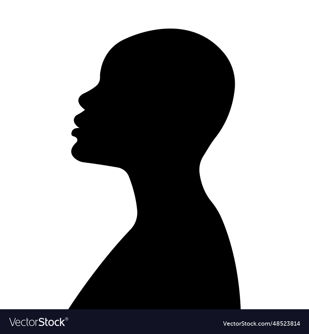 Silhouette of a black woman10 Royalty Free Vector Image