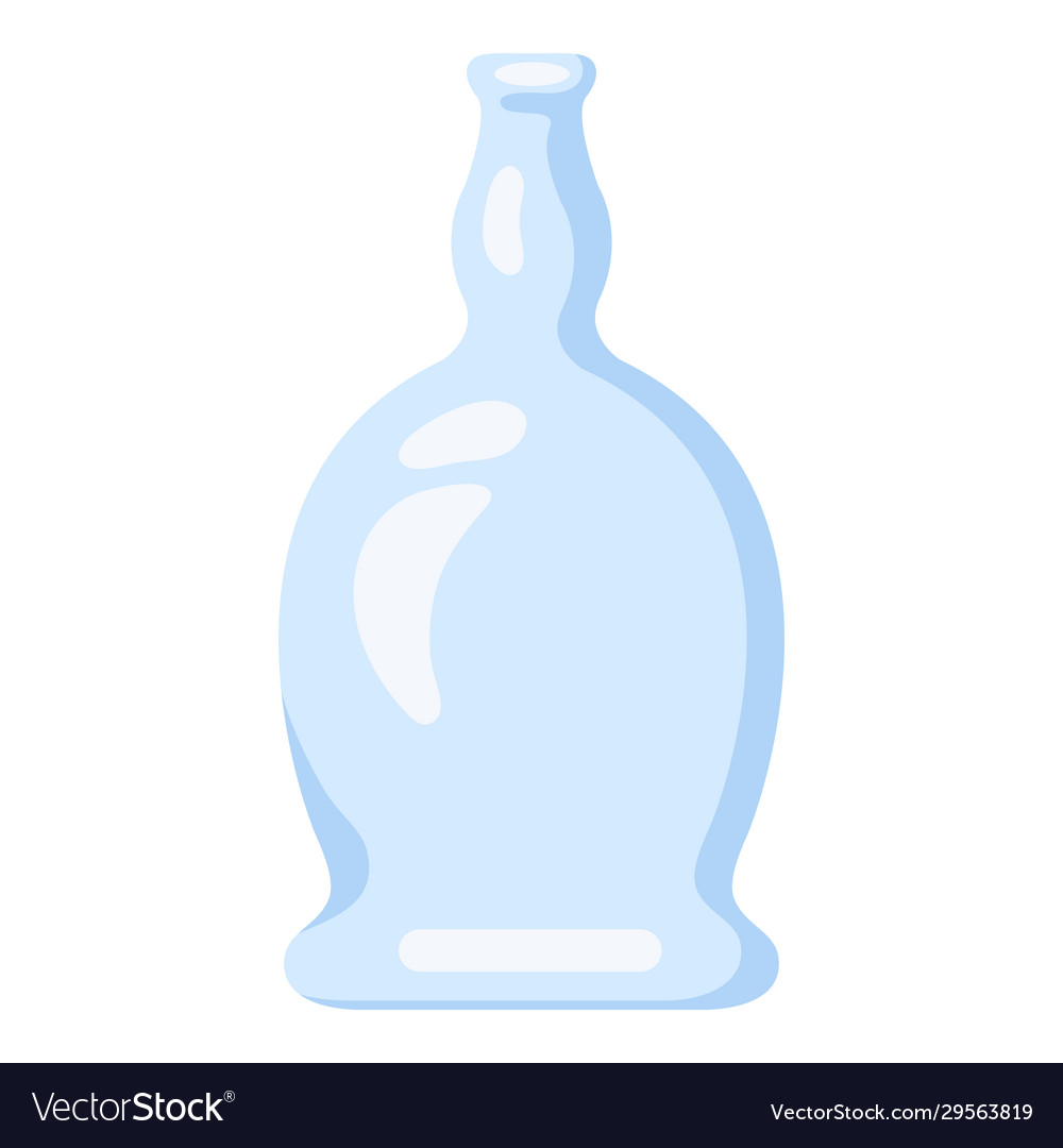 Blue glass bottle icon