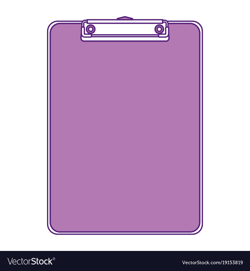 Office clipboard clip stationery element blank Vector Image