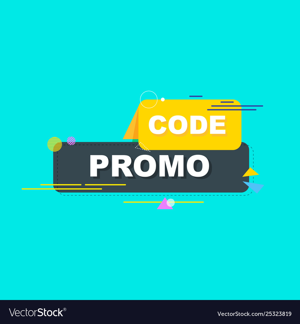 Promo code coupon flat set design on white Vector Image