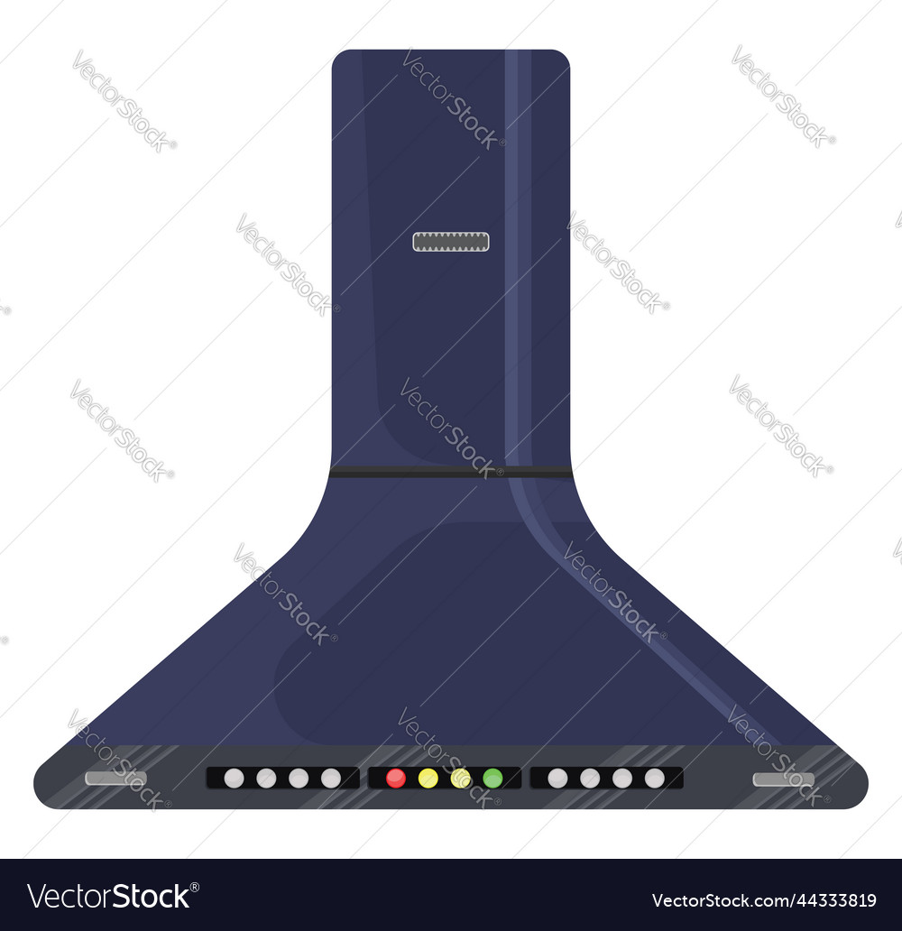 Purple kitchen chimney on a white background