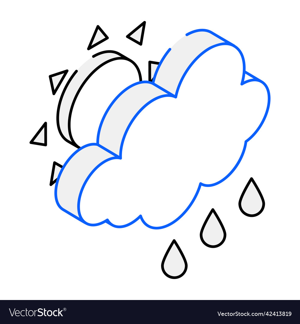 Raining Royalty Free Vector Image - VectorStock