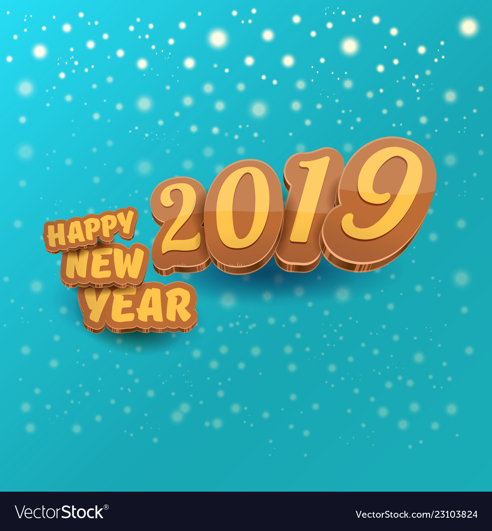 2019 happy new year creative design background