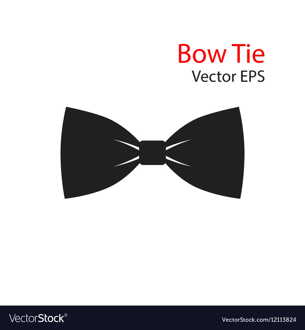 Download Bow Tie flat Icon isolated Royalty Free Vector Image