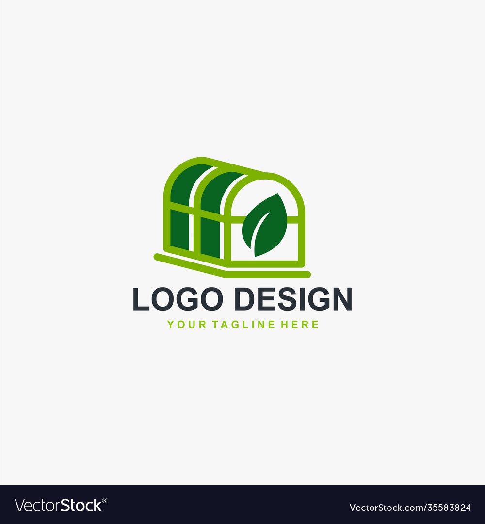 Greenhouse Logo Design Pflanzenpflege