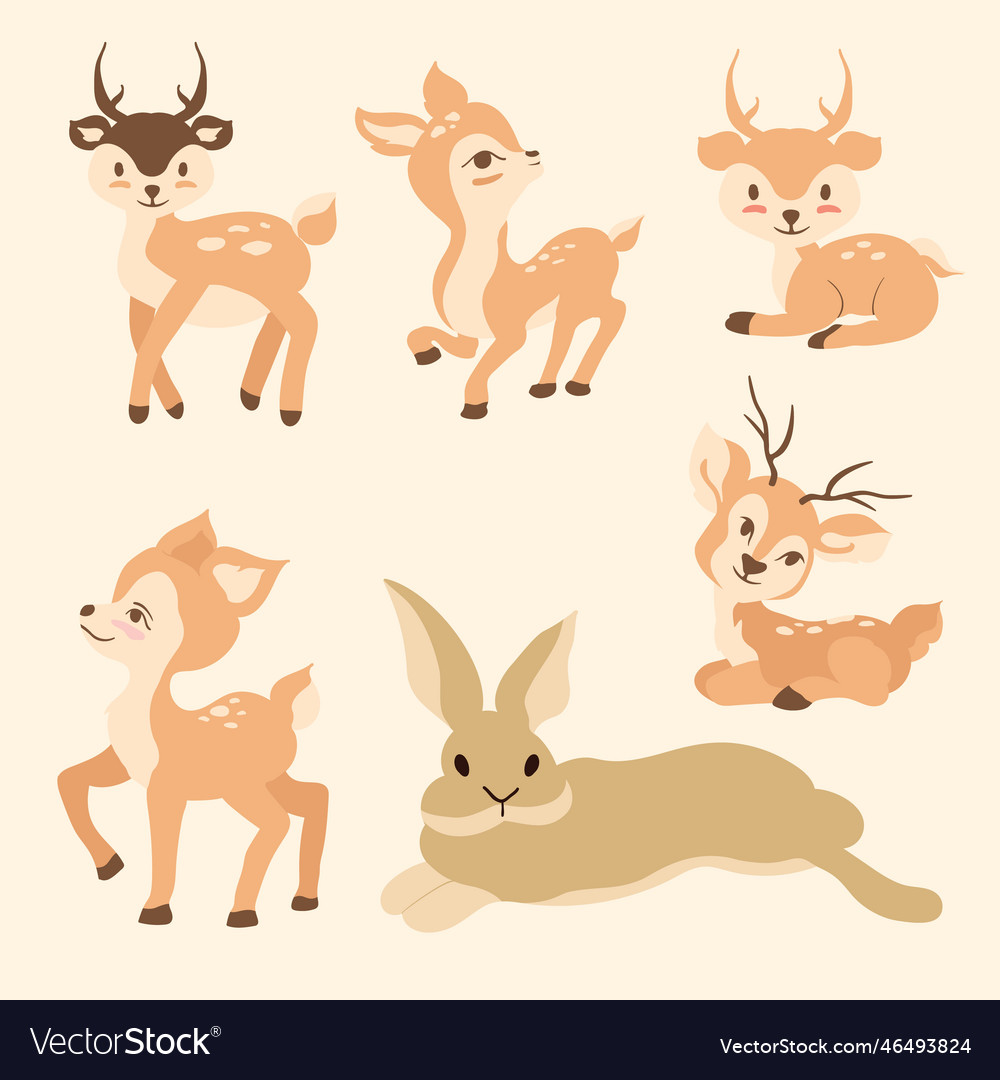 Set of animal for kids collection Royalty Free Vector Image