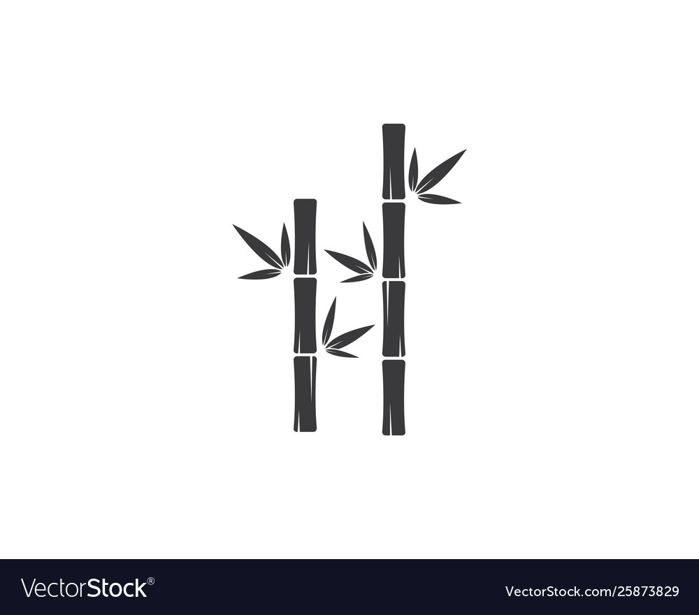 Bambus mit grünem Blatt für Ihr Logo-Symbol