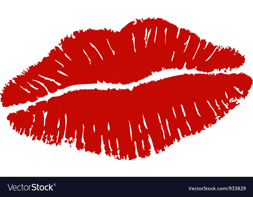 Lipstick Kiss Royalty Free Vector Image Vectorstock