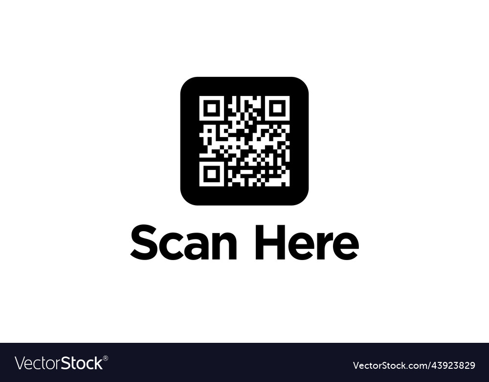 Qr code scanning symbol for smartphone Royalty Free Vector