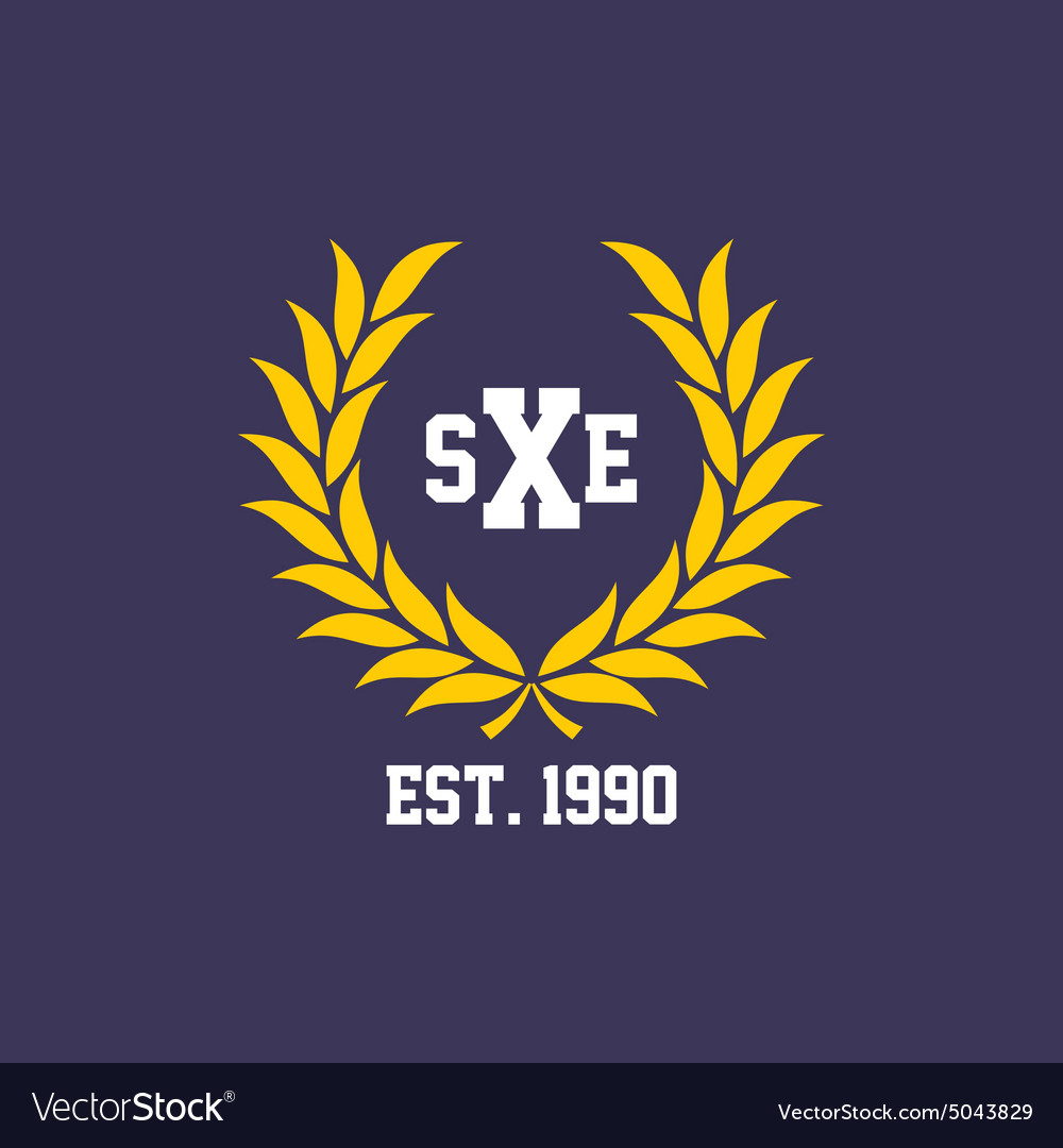 Straight edge hardcore sign Royalty Free Vector Image