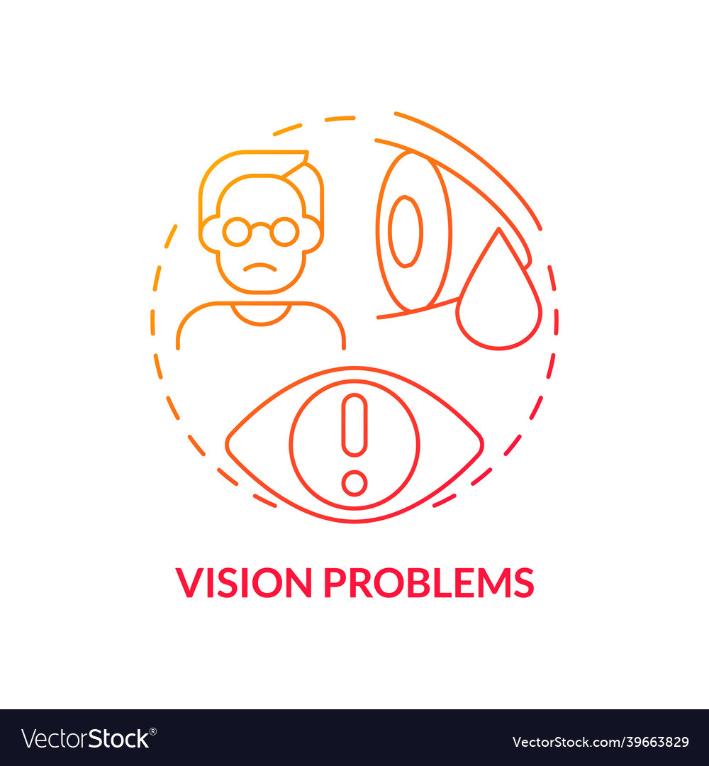 Vision-Probleme Konzept-Ikone