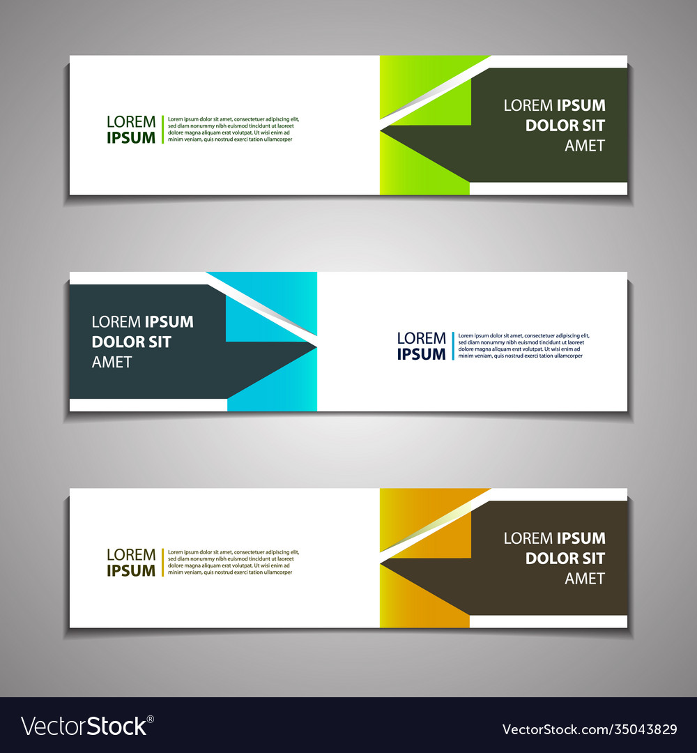 Web banner header footer background template Vector Image