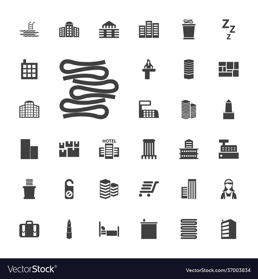 33 hotel icons