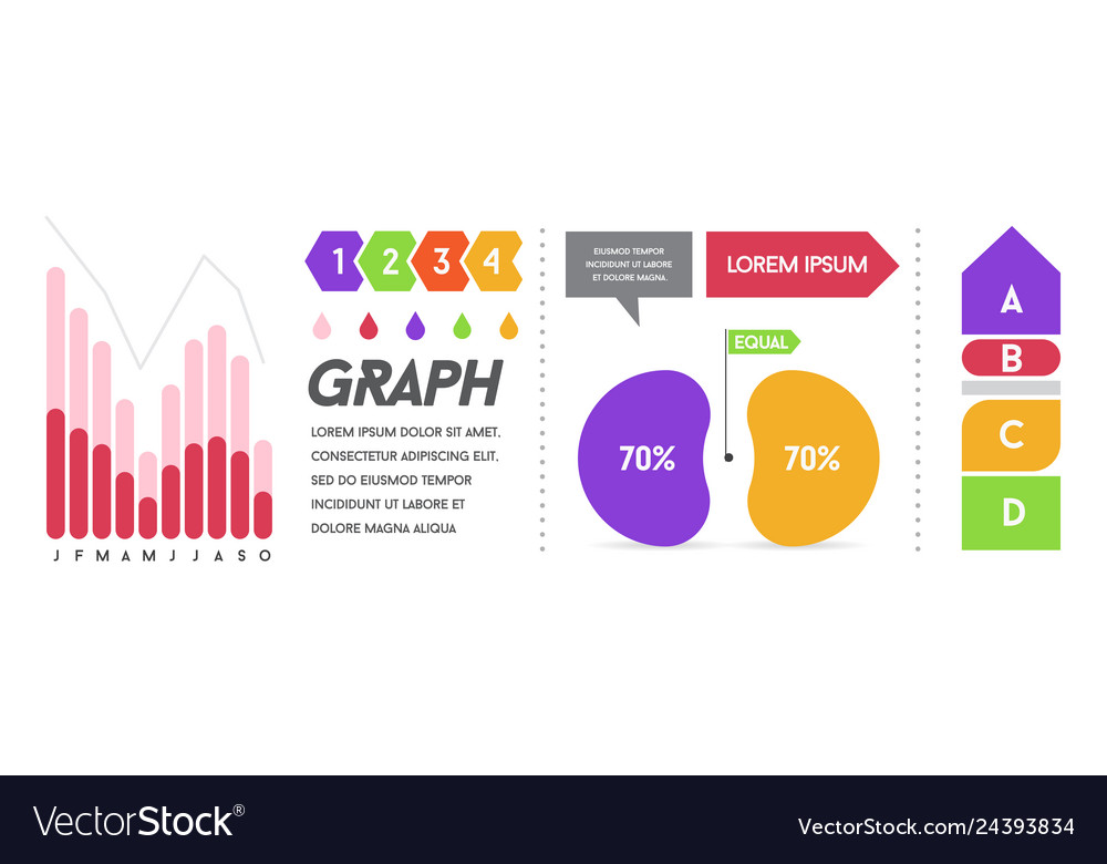 Business data visualization process chart Vector Image