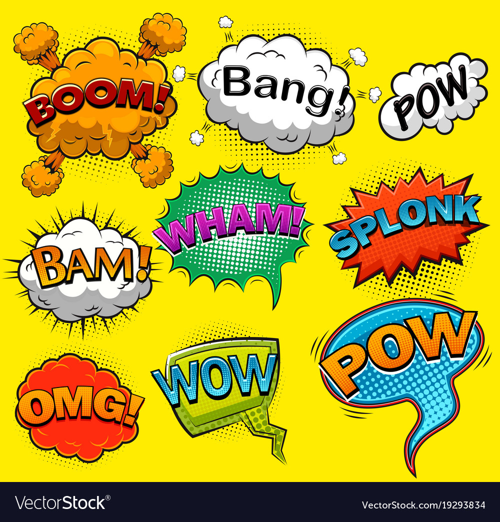 Comic speech bubbles Royalty Free Vector Image