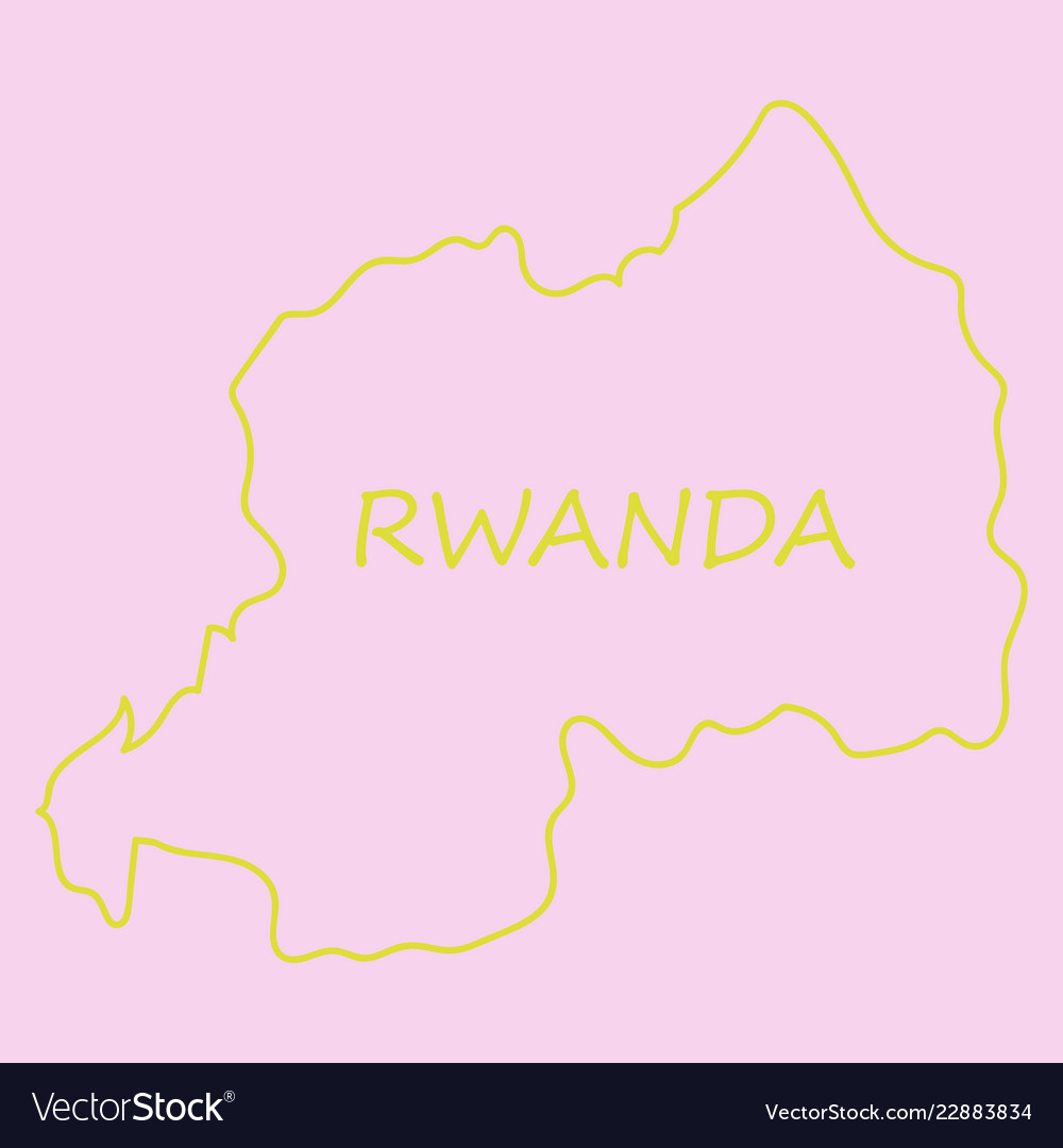 Map-rwanda country Royalty Free Vector Image - VectorStock