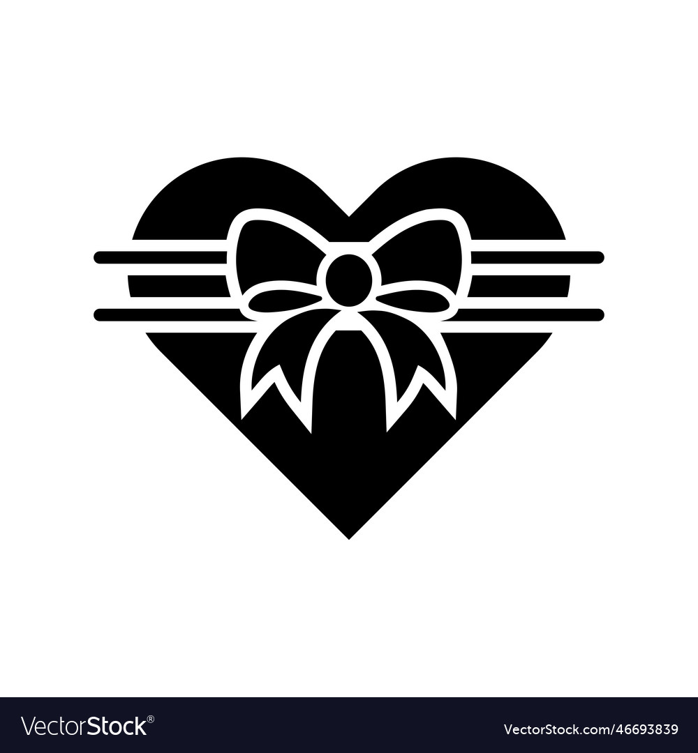 Bow love icon