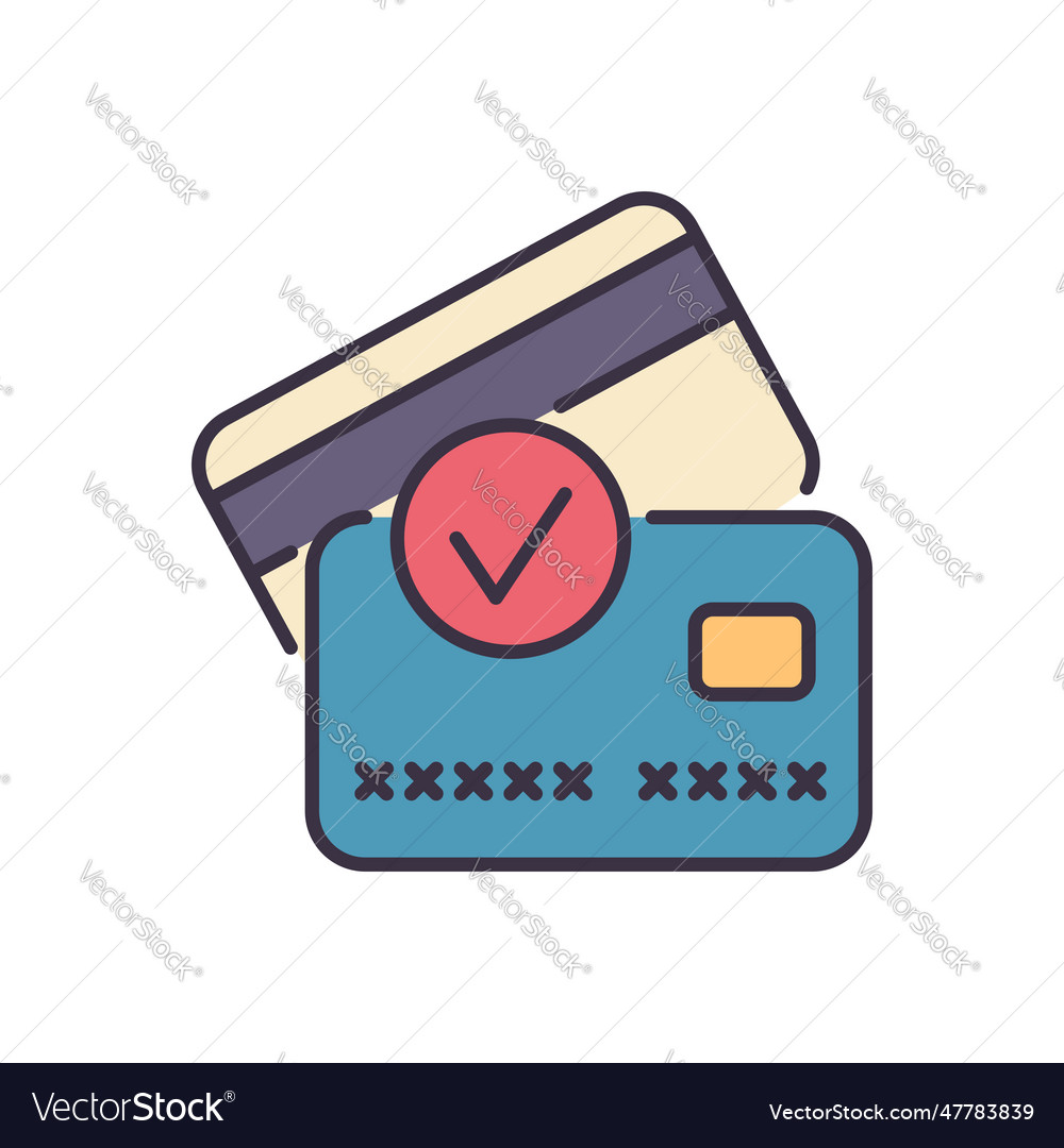 Credit card related icon Royalty Free Vector Image