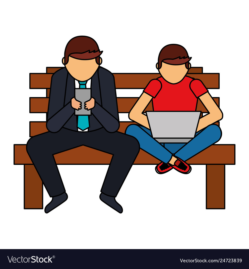 People using mobile