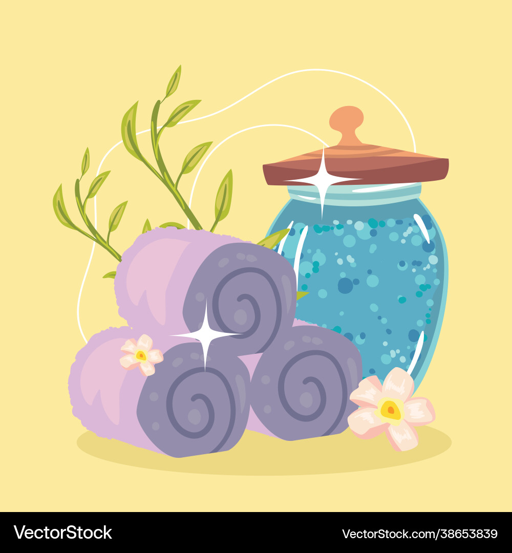 Poster with elements spa Royalty Free Vector Image