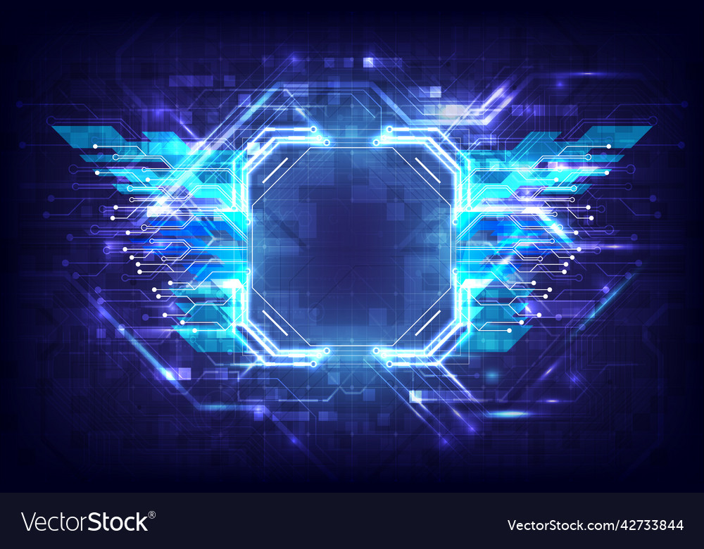Abstract hardware and software background circuit Vector Image