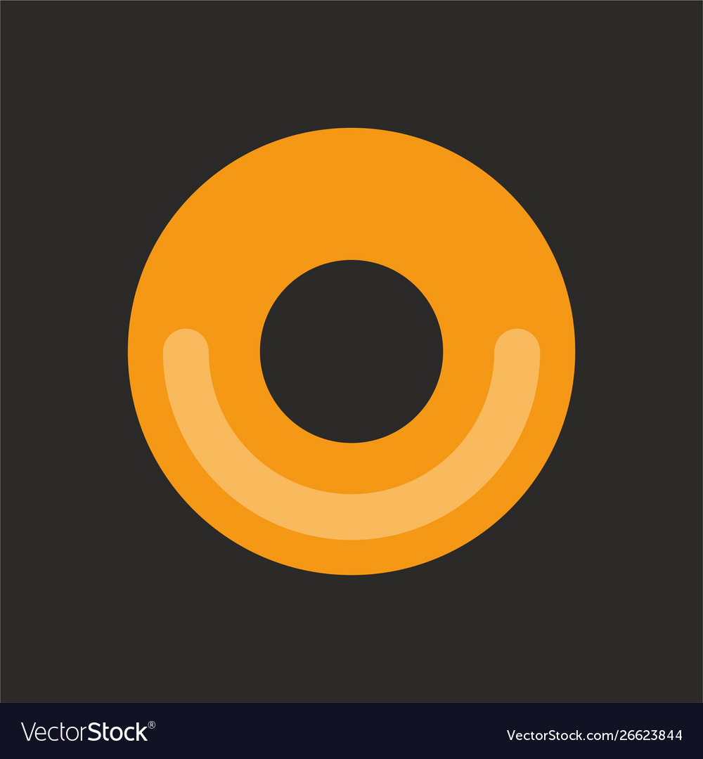 Black hole icon for app web design