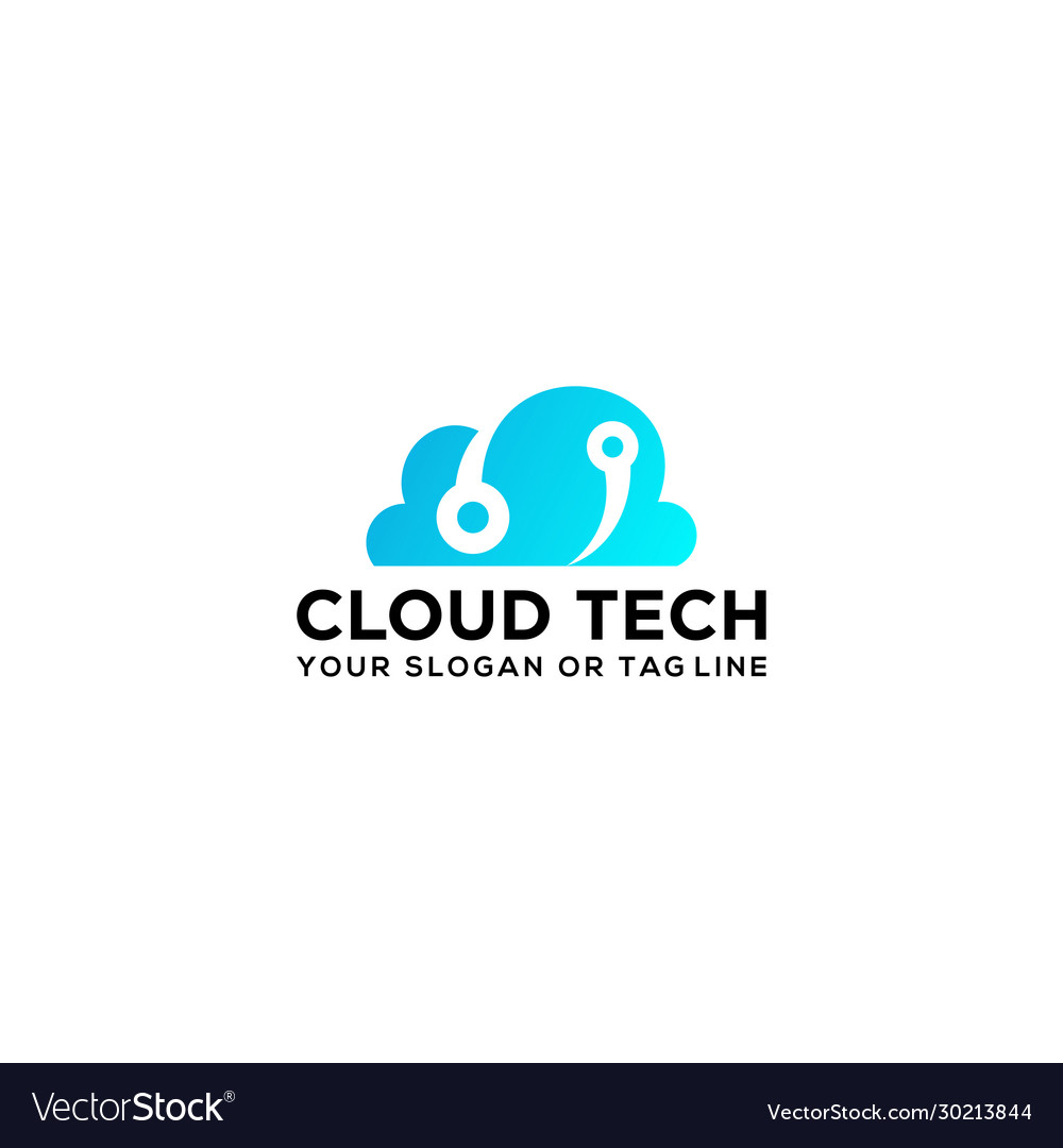 Cloud tech logo design