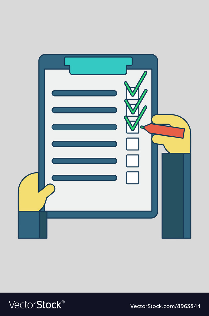 Online shopping order list Royalty Free Vector Image