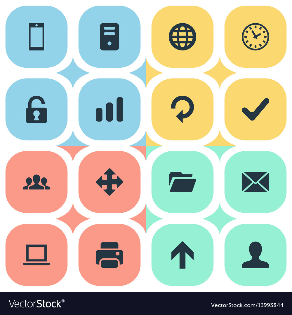 Set of simple practice icons