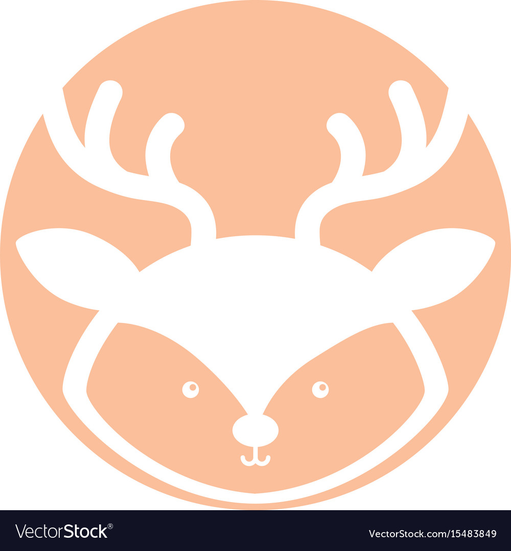 Animal reindeer cartoon Royalty Free Vector Image