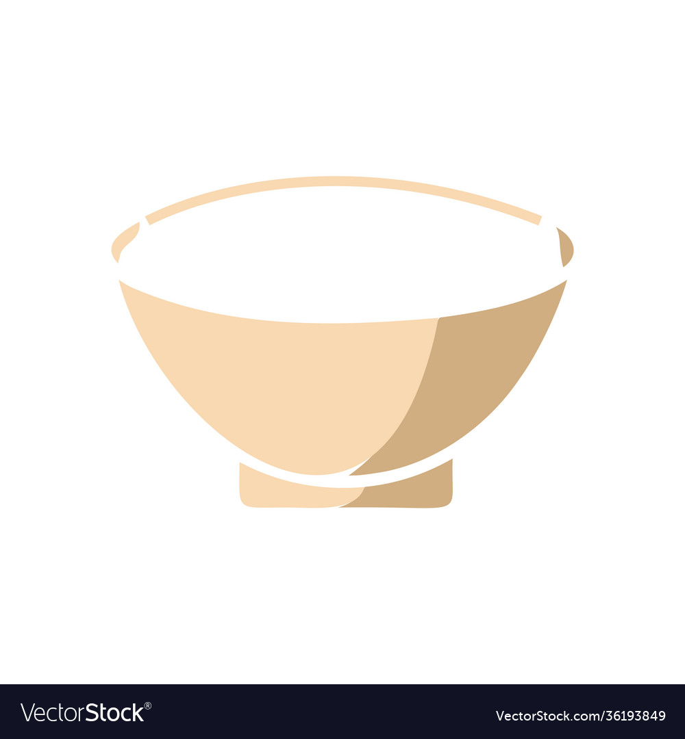 Bowl icon template isolated Royalty Free Vector Image