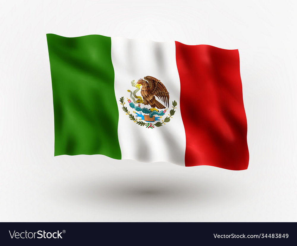 Flag mexico Royalty Free Vector Image - VectorStock