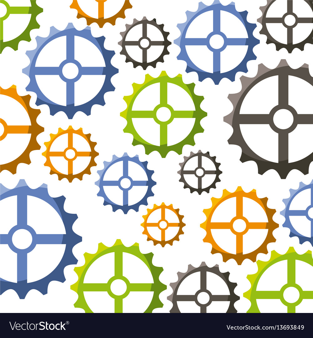 Gear wheel background Royalty Free Vector Image